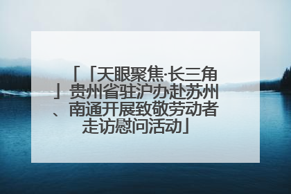 「天眼聚焦·长三角」贵州省驻沪办赴苏州、南通开展致敬劳动者走访慰问活动
