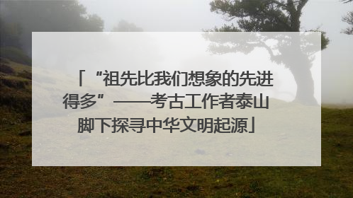 “祖先比我们想象的先进得多”——考古工作者泰山脚下探寻中华文明起源