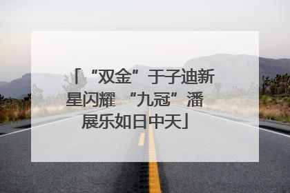 “双金”于子迪新星闪耀 “九冠”潘展乐如日中天