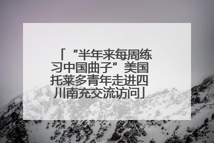 “半年来每周练习中国曲子”美国托莱多青年走进四川南充交流访问