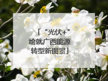 “光伏+”绘就广西能源转型新图景