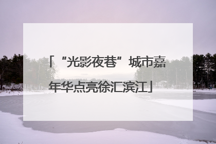 “光影夜巷”城市嘉年华点亮徐汇滨江