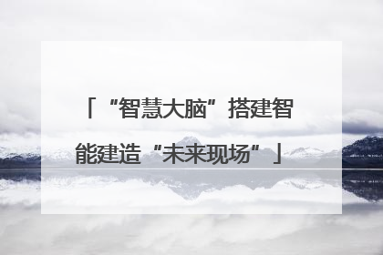 “智慧大脑”搭建智能建造“未来现场”