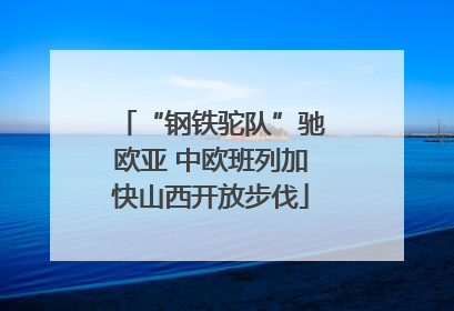 “钢铁驼队”驰欧亚 中欧班列加快山西开放步伐