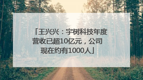 王兴兴：宇树科技年度营收已超10亿元，公司现在约有1000人