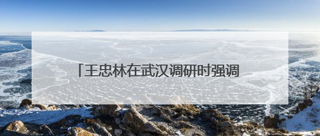 王忠林在武汉调研时强调 加快推进医工交叉融合创新 全力保障人民群众生命健康