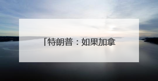 特朗普：如果加拿大成为美国第51个州，可免费获得“金穹”系统保护