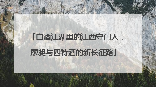 白酒江湖里的江西守门人，廖昶与四特酒的新长征路