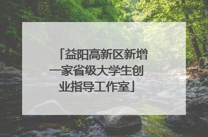 益阳高新区新增一家省级大学生创业指导工作室