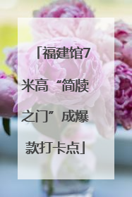 福建馆7米高“简牍之门”成爆款打卡点