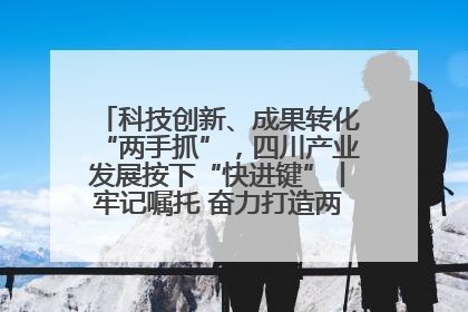 科技创新、成果转化“两手抓”，四川产业发展按下“快进键”丨牢记嘱托 奋力打造两高地两基地一屏障