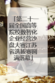 第二十一届全国高等院校数智化企业经营沙盘大赛江苏省选拔赛圆满落幕