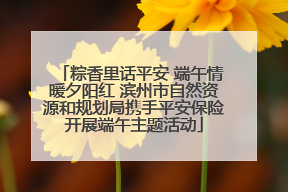 粽香里话平安 端午情暖夕阳红 滨州市自然资源和规划局携手平安保险开展端午主题活动