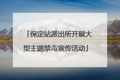 保定站派出所开展大型主题禁毒宣传活动