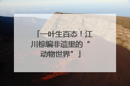 一叶生百态！江川棕编非遗里的“动物世界”