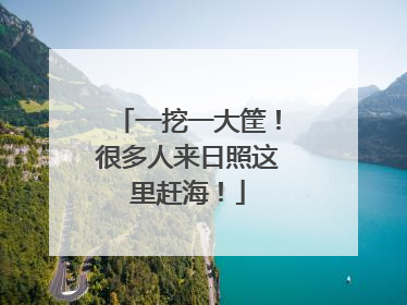 一挖一大筐！很多人来日照这里赶海！