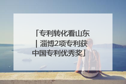 专利转化看山东｜淄博2项专利获中国专利优秀奖