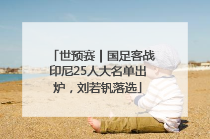 世预赛｜国足客战印尼25人大名单出炉，刘若钒落选