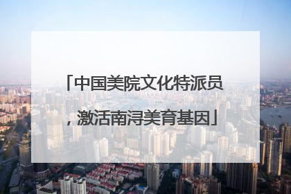 中国美院文化特派员，激活南浔美育基因
