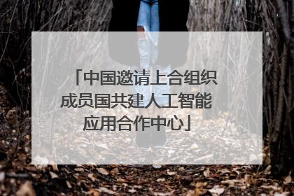 中国邀请上合组织成员国共建人工智能应用合作中心
