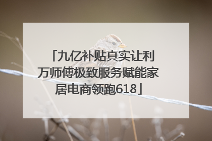 九亿补贴真实让利 万师傅极致服务赋能家居电商领跑618