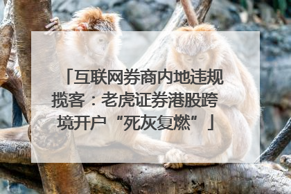 互联网券商内地违规揽客：老虎证券港股跨境开户“死灰复燃”