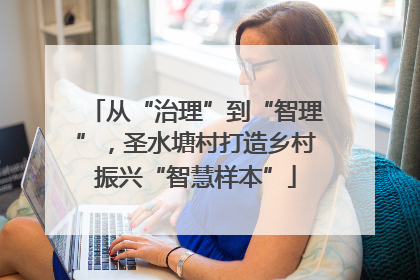 从“治理”到“智理”，圣水塘村打造乡村振兴“智慧样本”