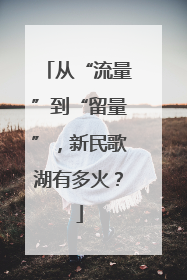 从“流量”到“留量”，新民歌湖有多火？