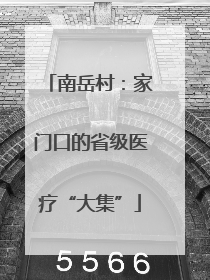 南岳村：家门口的省级医疗“大集”