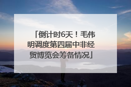 倒计时6天！毛伟明调度第四届中非经贸博览会筹备情况