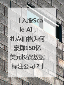 入股Scale AI，扎克伯格为何豪掷150亿美元投资数据标注公司？
