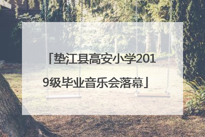 垫江县高安小学2019级毕业音乐会落幕