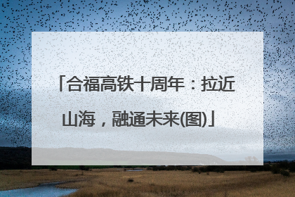 合福高铁十周年：拉近山海，融通未来(图)