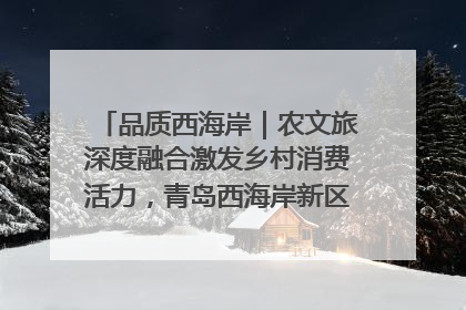 品质西海岸｜农文旅深度融合激发乡村消费活力，青岛西海岸新区的乡村振兴实践