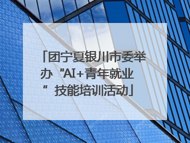 团宁夏银川市委举办“AI+青年就业”技能培训活动