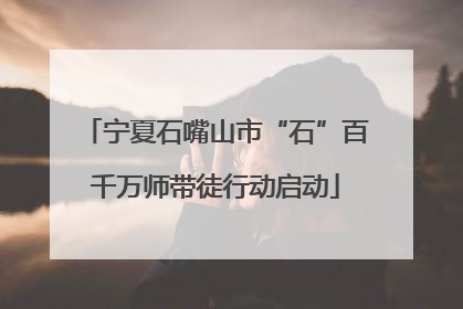 宁夏石嘴山市“石”百千万师带徒行动启动