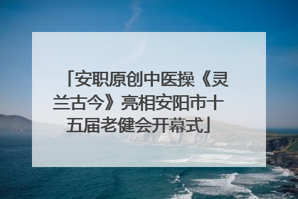 安职原创中医操《灵兰古今》亮相安阳市十五届老健会开幕式