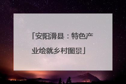 安阳滑县：特色产业绘就乡村图景