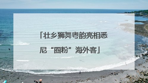 壮乡狮舞粤韵亮相悉尼“圈粉”海外客