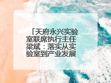 天府永兴实验室联席执行主任梁斌：落实从实验室到产业发展的最后一公里