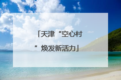 天津“空心村”焕发新活力