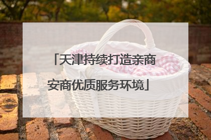 天津持续打造亲商安商优质服务环境