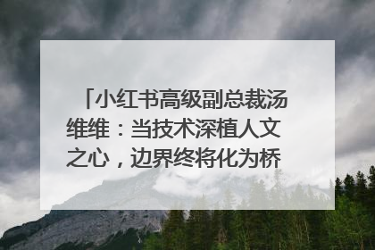 小红书高级副总裁汤维维：当技术深植人文之心，边界终将化为桥梁｜聚焦2025文化强国建设高峰论坛