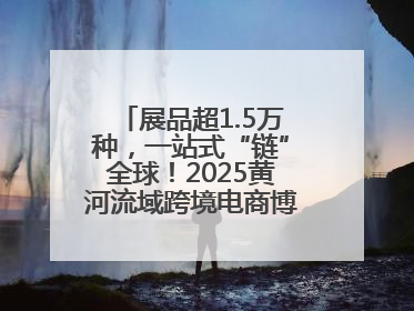 展品超1.5万种，一站式“链”全球！2025黄河流域跨境电商博览会启幕