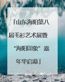 山东海阳第八届毛衫艺术展暨“海阳印象”嘉年华启幕