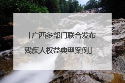 广西多部门联合发布残疾人权益典型案例