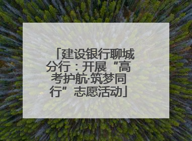 建设银行聊城分行：开展“高考护航·筑梦同行”志愿活动