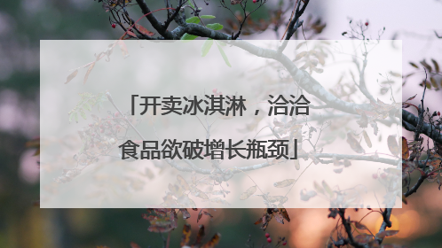 开卖冰淇淋，洽洽食品欲破增长瓶颈