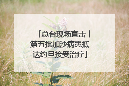 总台现场直击丨第五批加沙病患抵达约旦接受治疗