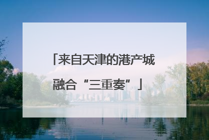 来自天津的港产城融合“三重奏”